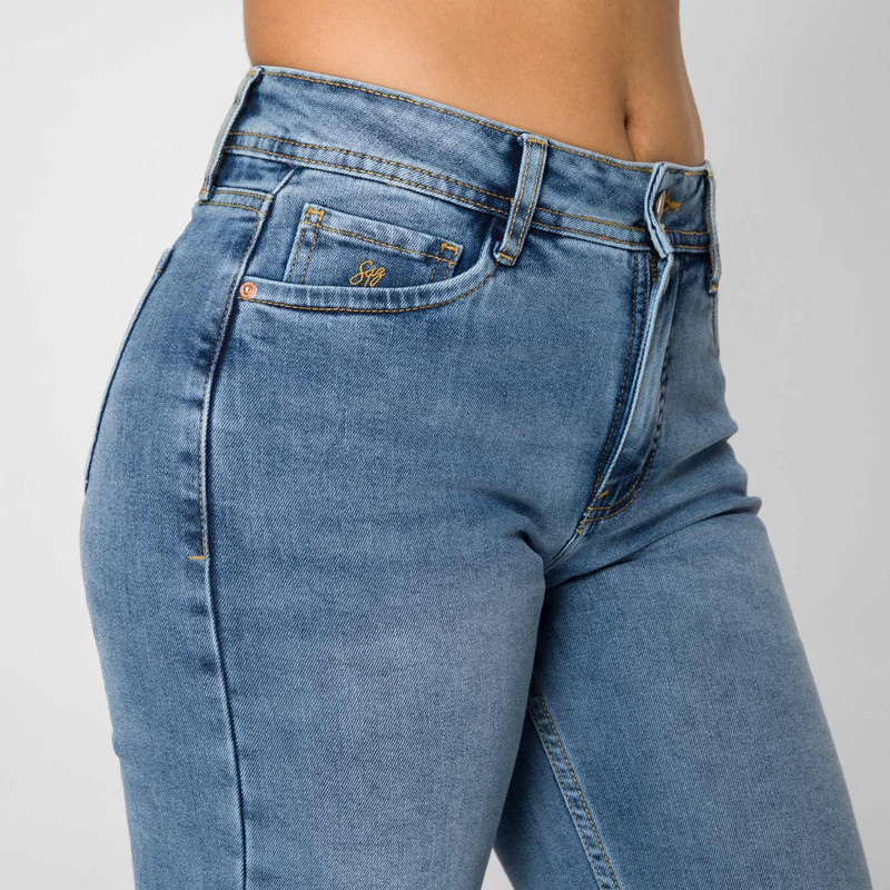 PANTALON DENIM STRETCH MUJER FLORIANY - 4