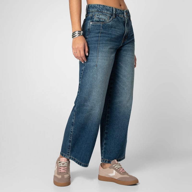 PANTALON DENIM MUJER VIOLET - 1