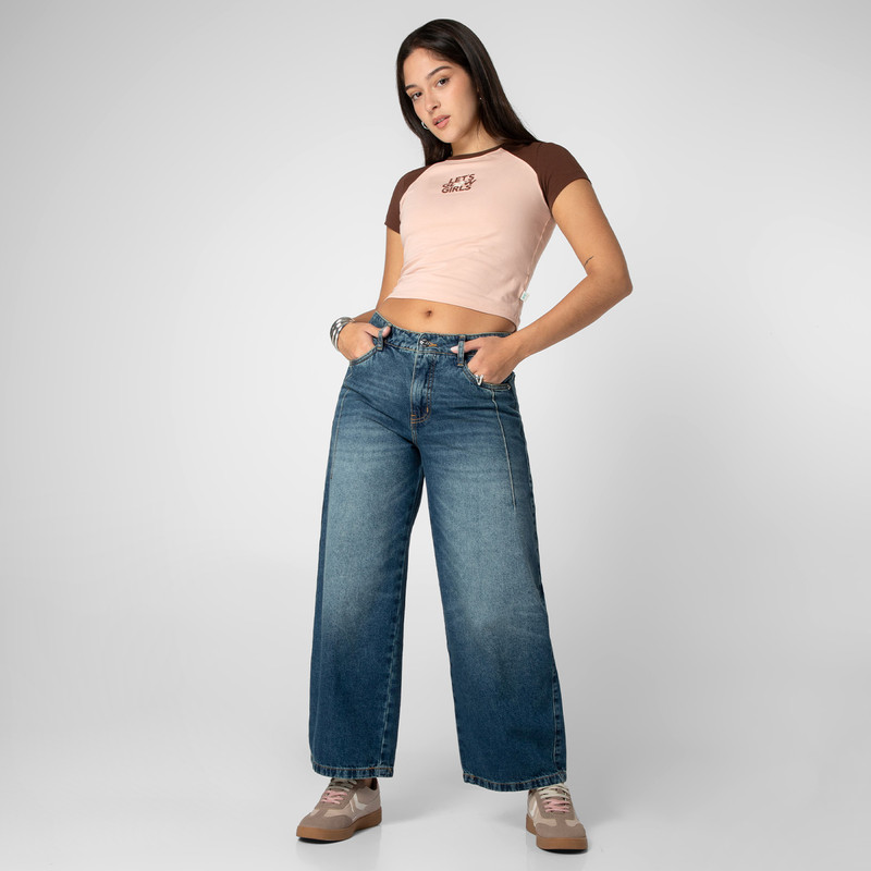 PANTALON DENIM MUJER VIOLET - 2