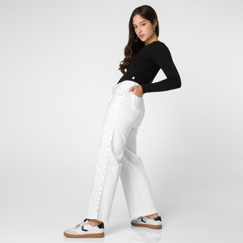 PANTALON DRILL STRETCH MUJER LILITH - 2
