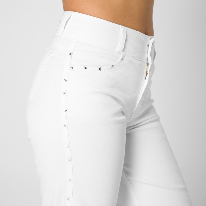 PANTALON DRILL STRETCH MUJER LILITH - 4