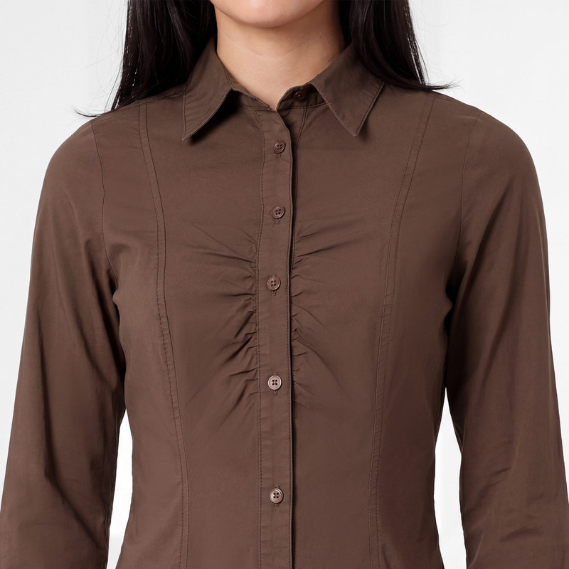 BLUSAS POPELINA STRETCH MUJER YVANY - 4