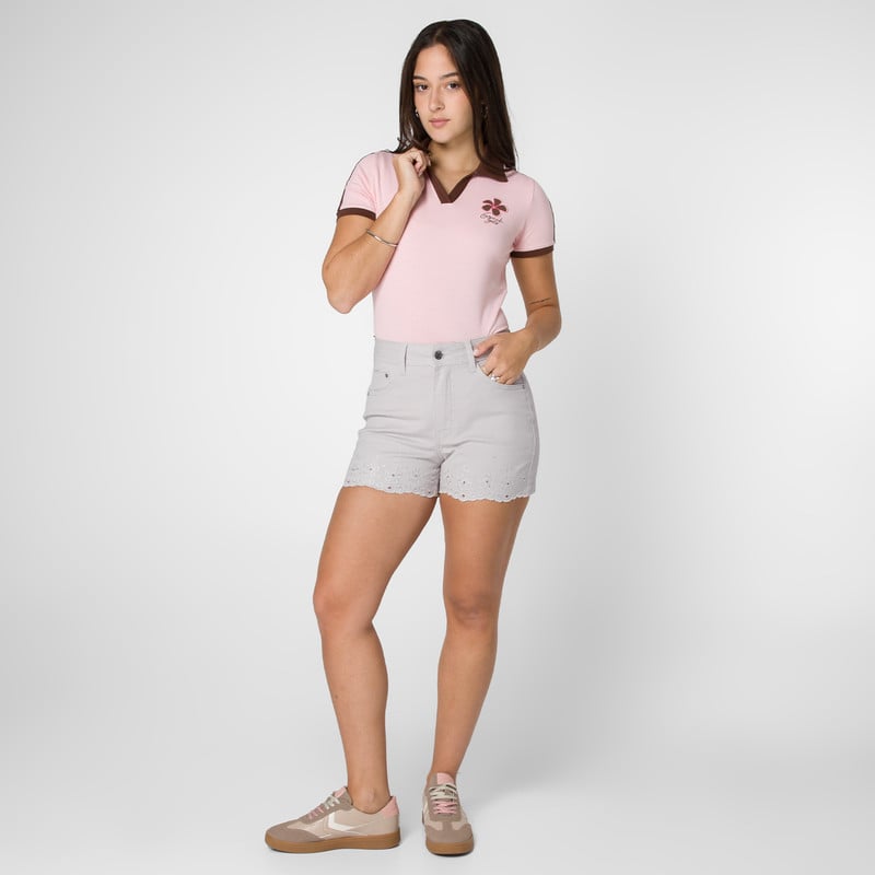 SHORT DRILL STRETCH MUJER SAFAERAH - 2