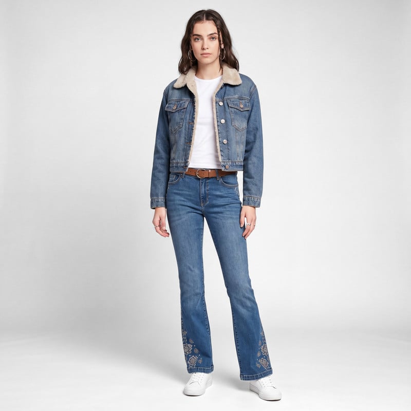 CASACA DENIM MUJER HARPET - 2