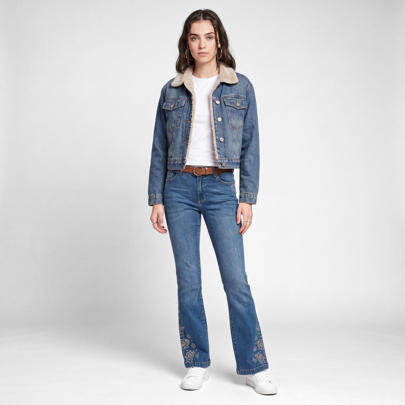 CASACA DENIM MUJER HARPET - 2