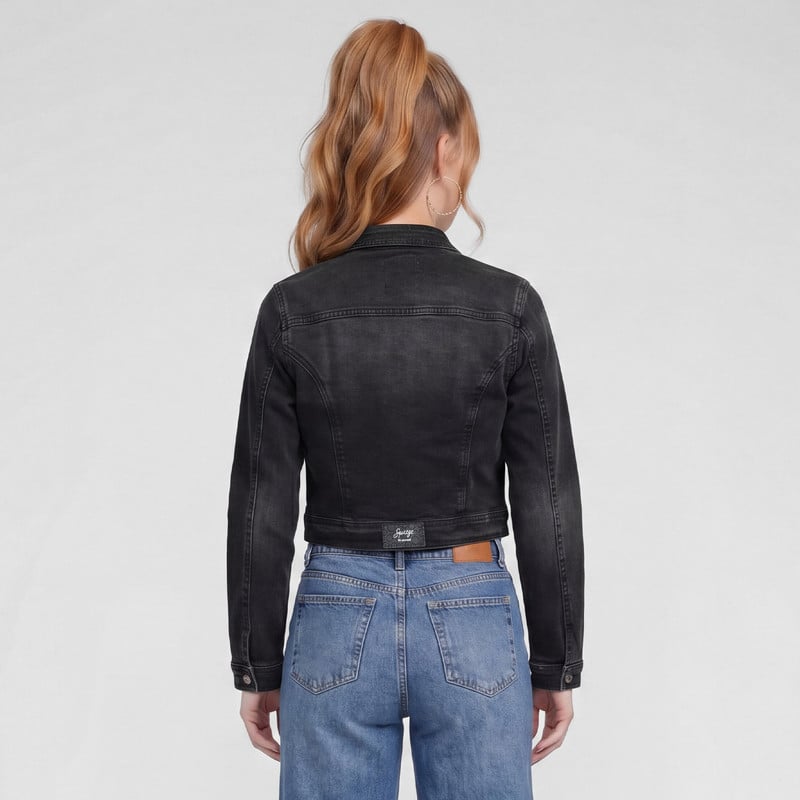 CASACA DENIM STRETCH MUJER CAYETANNAH - 3