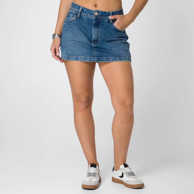 SHORTS DENIM MUJER CECILHIA - 1