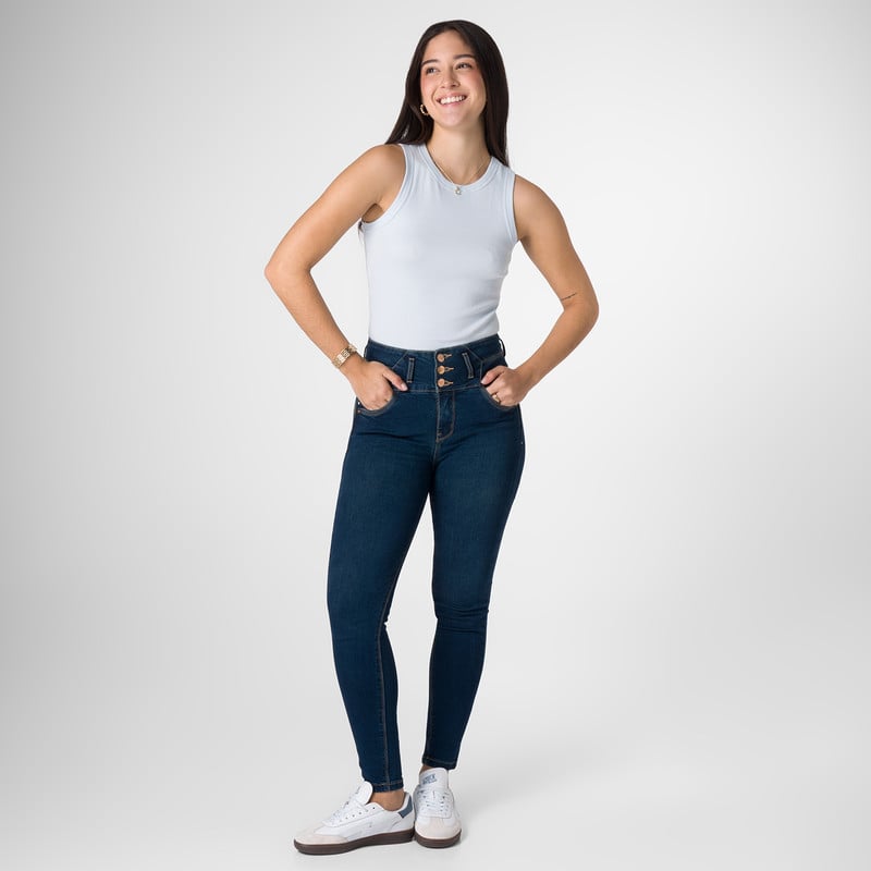 PANTALON DENIM STRETCH MUJER LAITY - 2