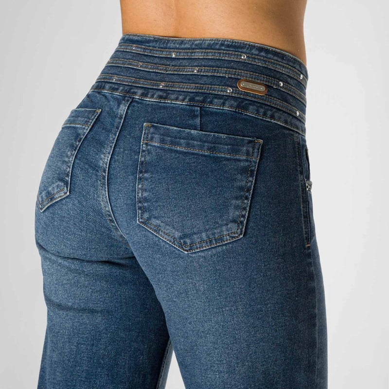 PANTALON DENIM STRETCH MUJER NHAYAN - 5