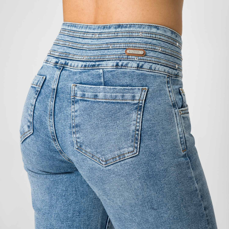 PANTALON DENIM STRETCH MUJER NHAYAN - 5