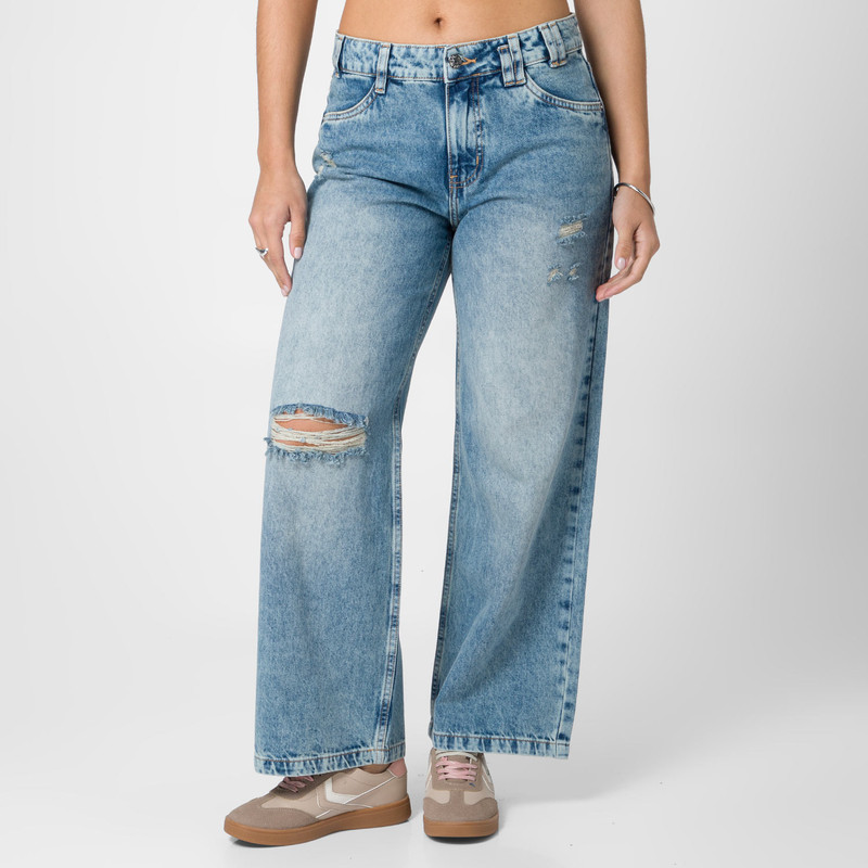 PANTALON DENIM MUJER AZELLA - 1
