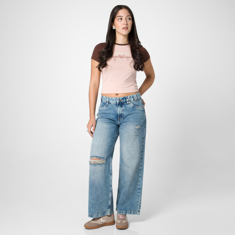 PANTALON DENIM MUJER AZELLA - 2