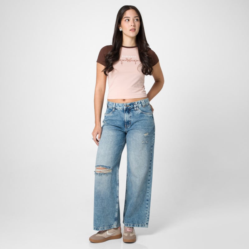 PANTALON DENIM MUJER AZELLA - 2