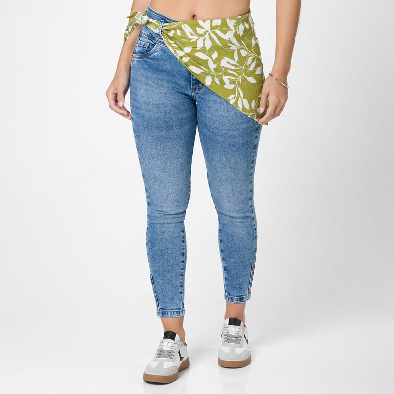 PANTALON DENIM STRETCH MUJER ANDREINAH - 1