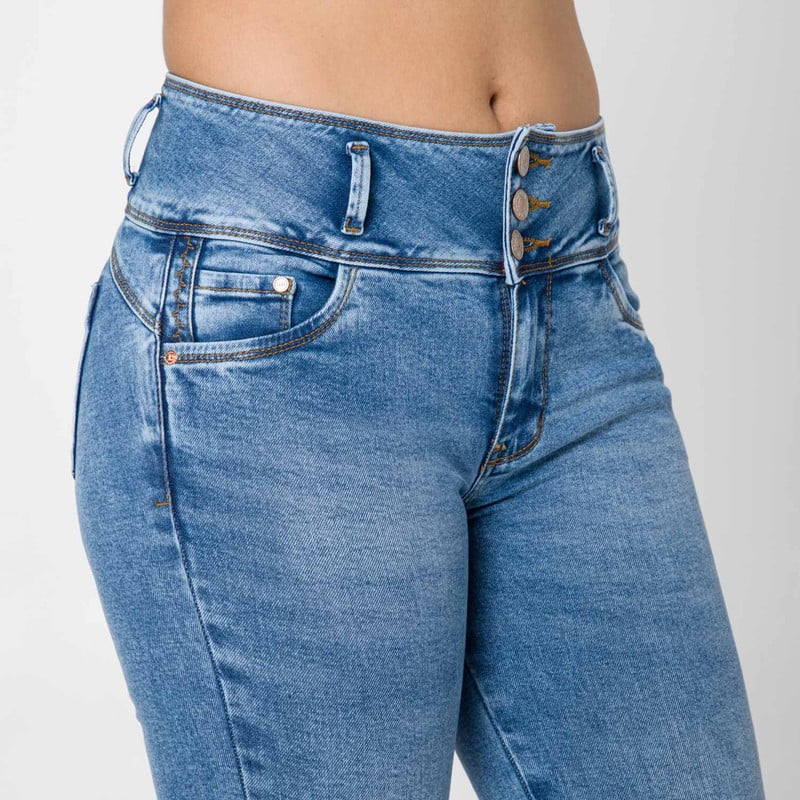 PANTALON DENIM STRETCH MUJER ANDREINAH - 4