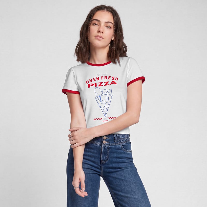 POLO MODA JERSEY FULL LYCRA MUJER SIRAK--SNOOPY - 1