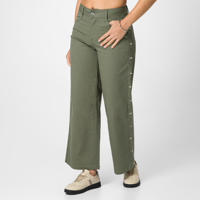 PANTALON DRILL STRETCH MUJER MOISA - 1
