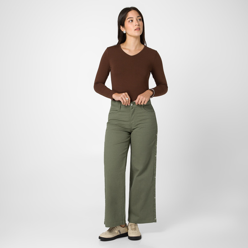PANTALON DRILL STRETCH MUJER MOISA - 2