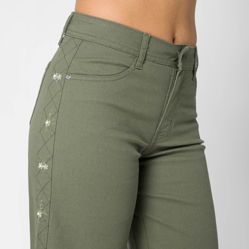 PANTALON DRILL STRETCH MUJER MOISA - 4