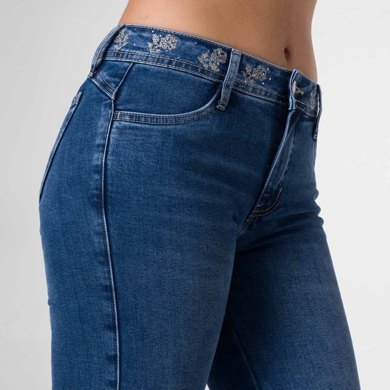 PANTALON DENIM STRETCH MUJER MIELITH - 4