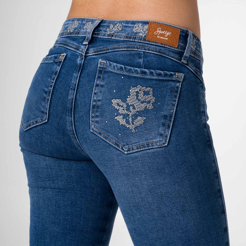 PANTALON DENIM STRETCH MUJER MIELITH - 5