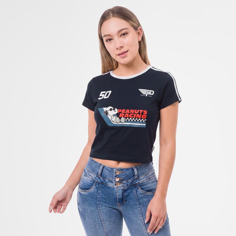 POLOS JERSEY FULL LYCRA MUJER YALETZI-SNOOPY - 1