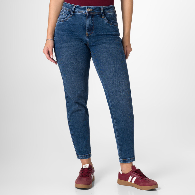 PANTALON DENIM STRETCH MUJER TOPACIE - 1