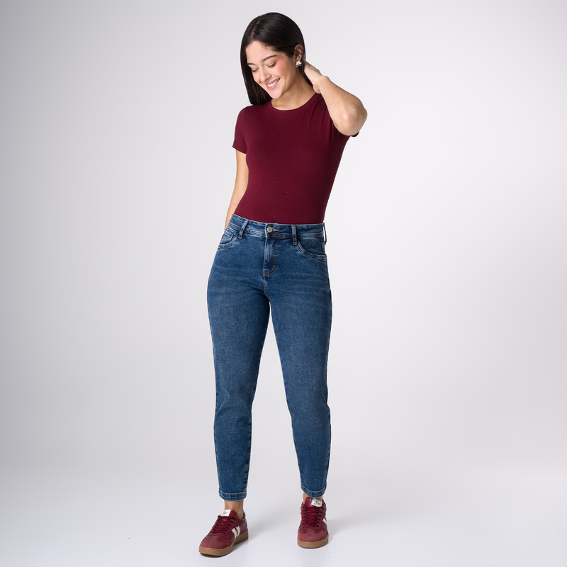 PANTALON DENIM STRETCH MUJER TOPACIE - 2