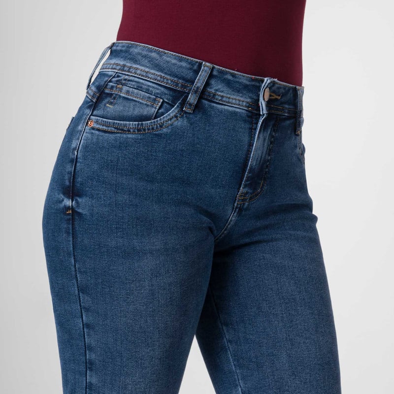 PANTALON DENIM STRETCH MUJER TOPACIE - 4