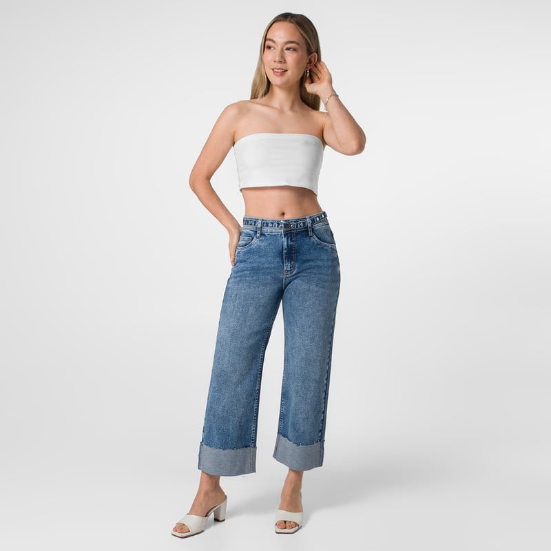 PANTALON DENIM STRETCH MUJER TIANNAH - 2