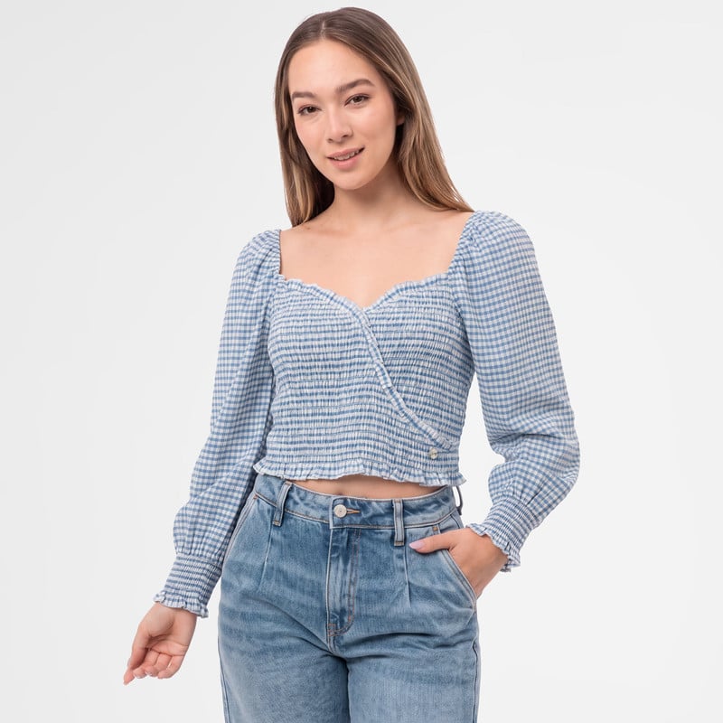 BLUSAS CUADROS MUJER ORLINA - 1