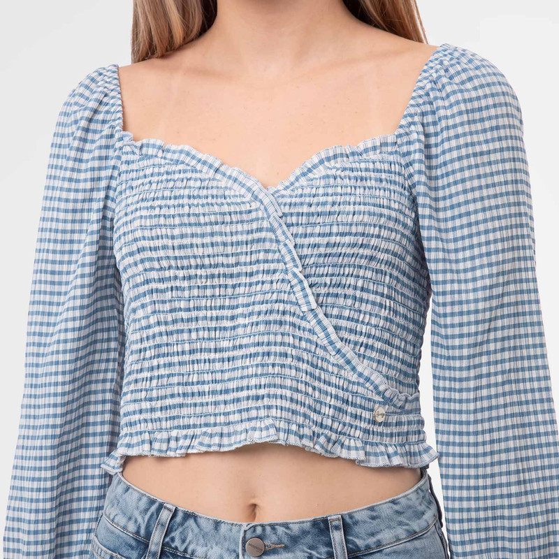 BLUSAS CUADROS MUJER ORLINA - 4