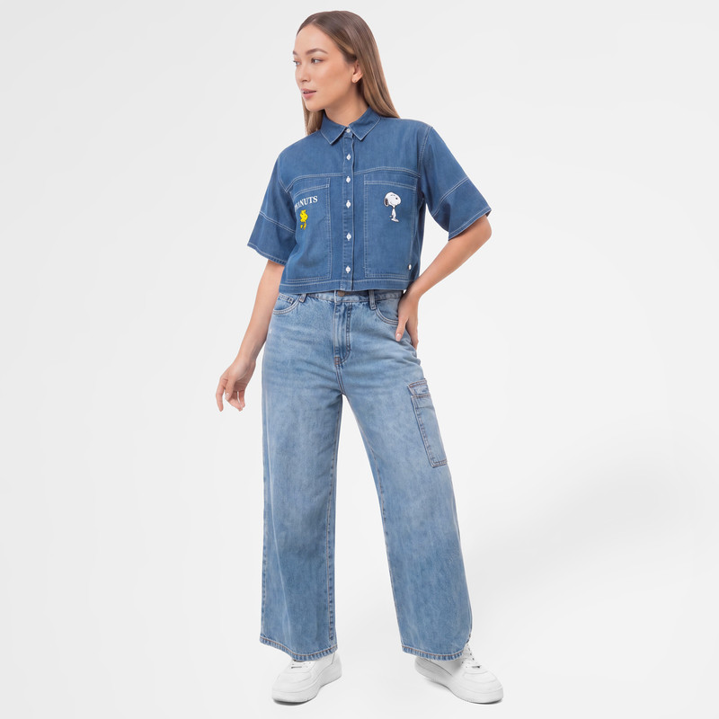 BLUSAS DENIM MUJER THAIS-SNOOPY - 2