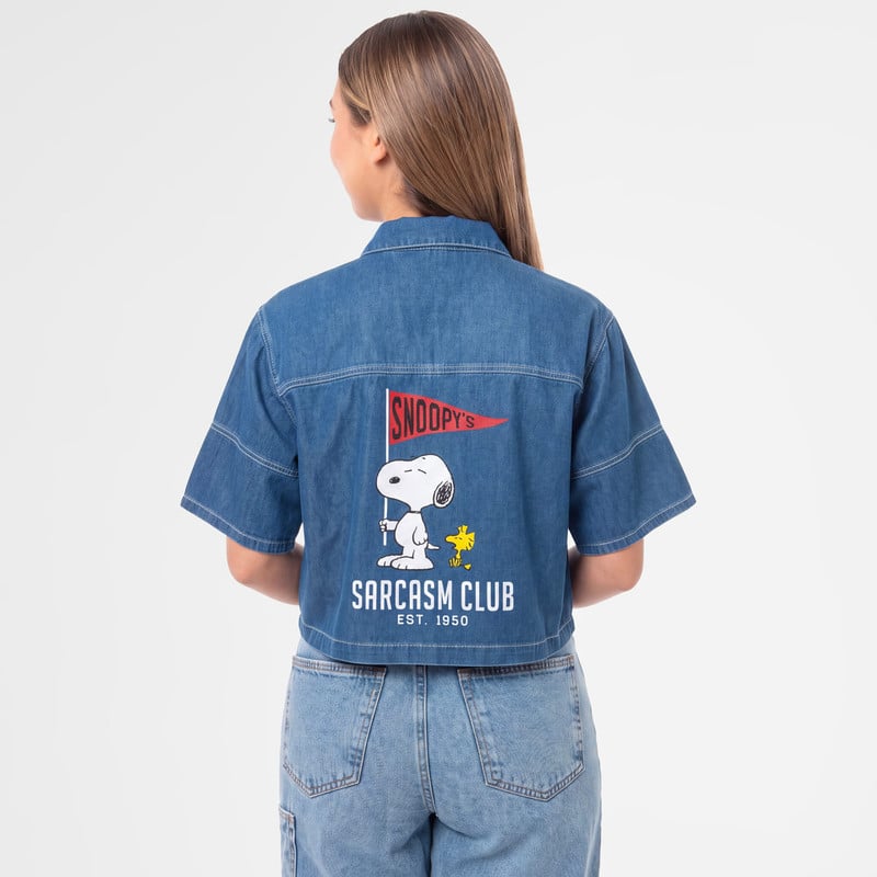 BLUSAS DENIM MUJER THAIS-SNOOPY - 3