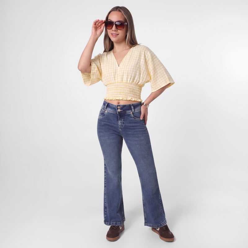 BLUSAS CUADROS MUJER NIX - 2