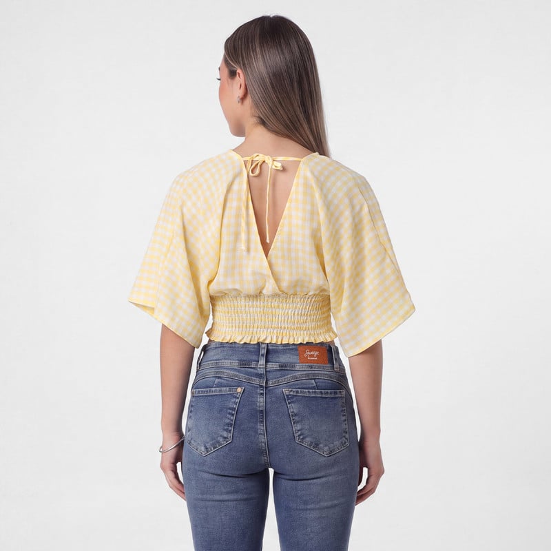 BLUSAS CUADROS MUJER NIX - 3