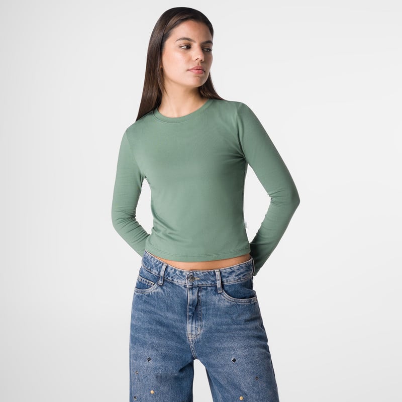 POLOS JERSEY FULL LYCRA MUJER LOARA SOLIDO - 1
