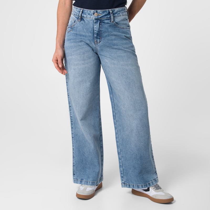 PANTALON DENIM STRETCH MUJER ORIXIA - 1