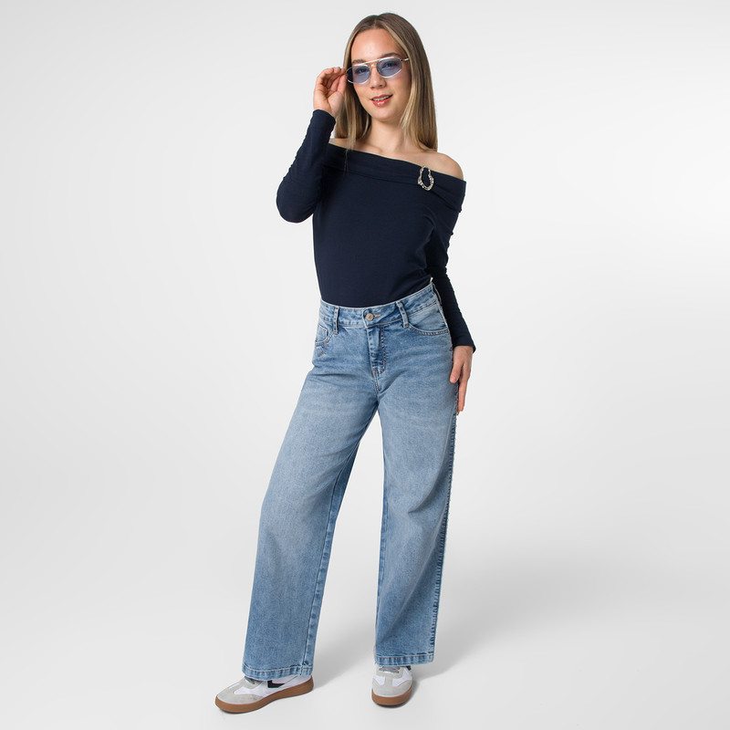 PANTALON DENIM STRETCH MUJER ORIXIA - 3