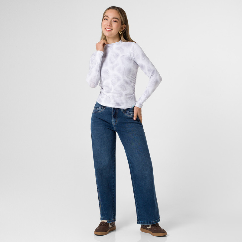 PANTALON DENIM STRETCH MUJER DELFI - 3