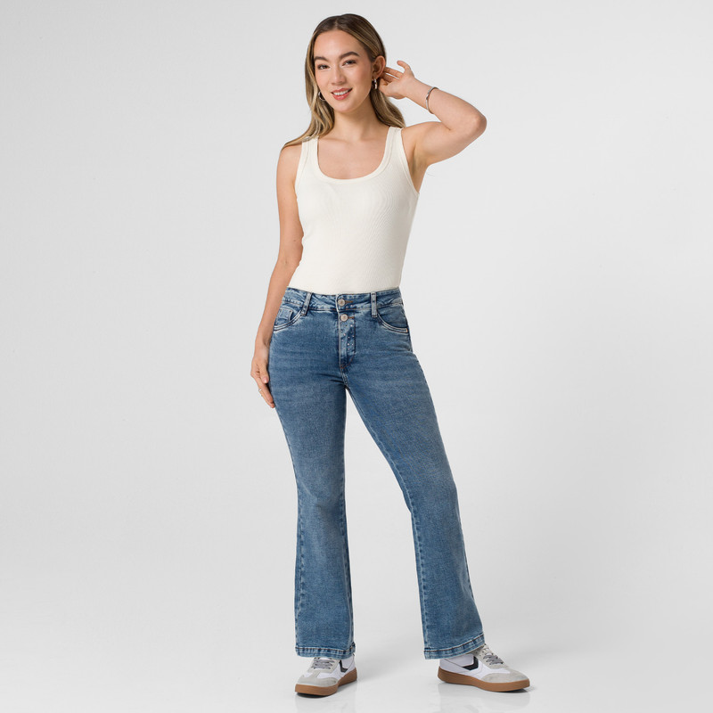 PANTALON DENIM STRETCH MUJER AENYT - 3