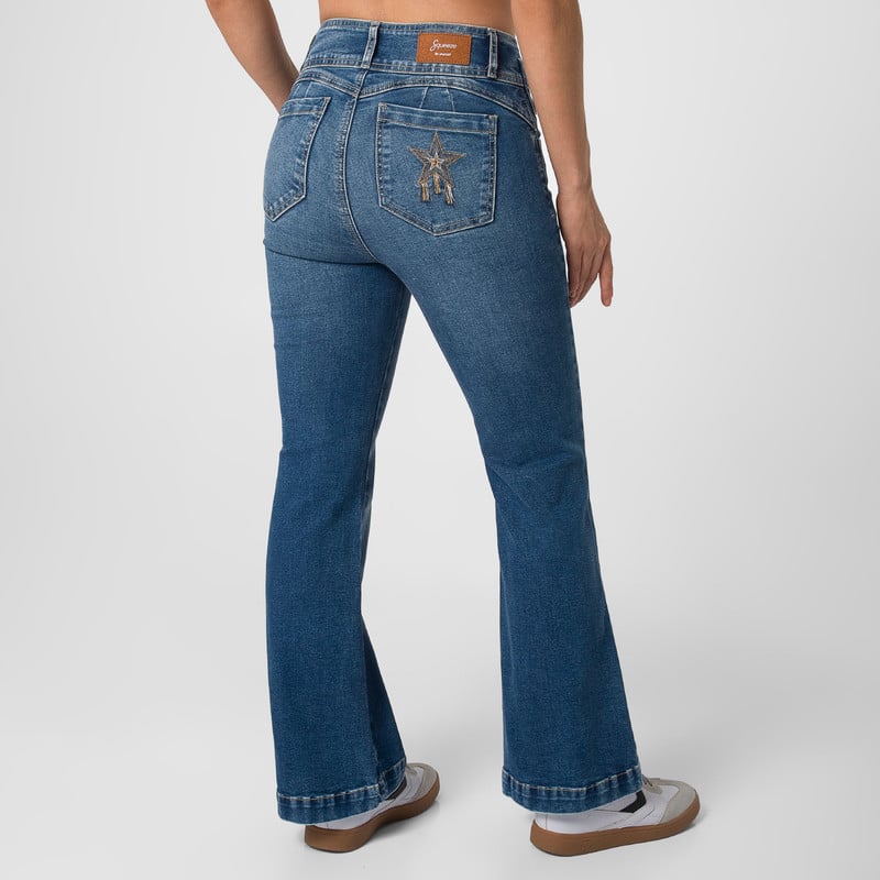 PANTALON DENIM STRETCH MUJER NOVIRA - 3