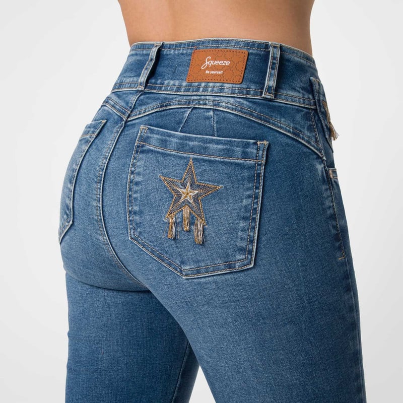 PANTALON DENIM STRETCH MUJER NOVIRA - 5
