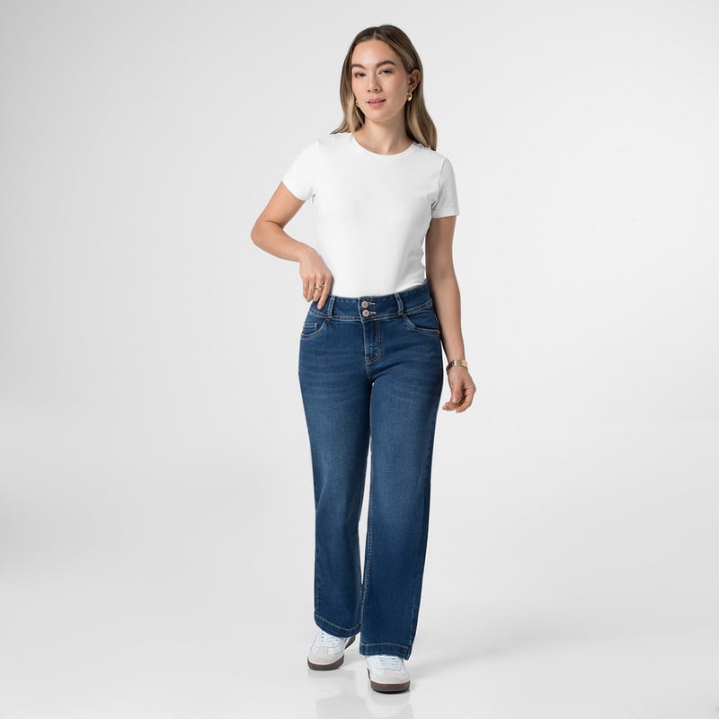 PANTALON DENIM STRETCH MUJER NHURIALY - 2