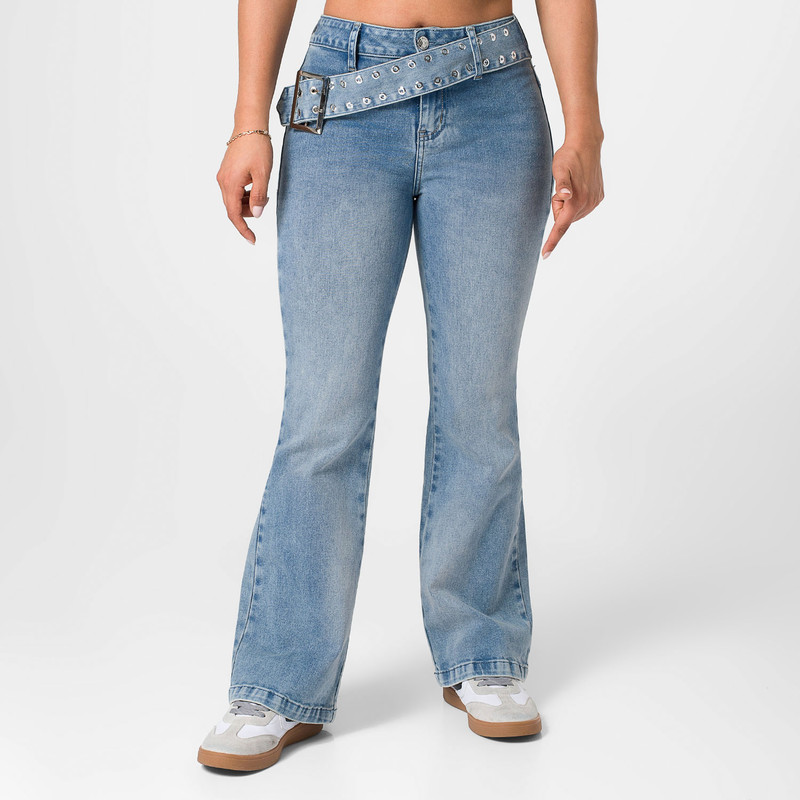 PANTALON DENIM STRETCH MUJER ZORVIA - 1