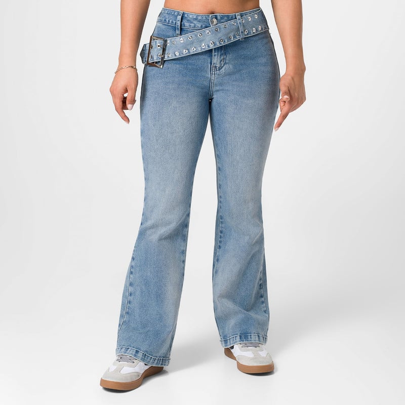 PANTALON DENIM STRETCH MUJER ZORVIA - 1