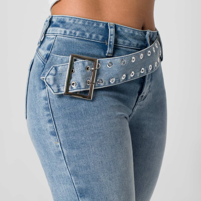 PANTALON DENIM STRETCH MUJER ZORVIA - 4
