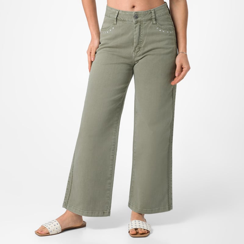 PANTALON DRILL STRETCH MUJER VAELIT - 1