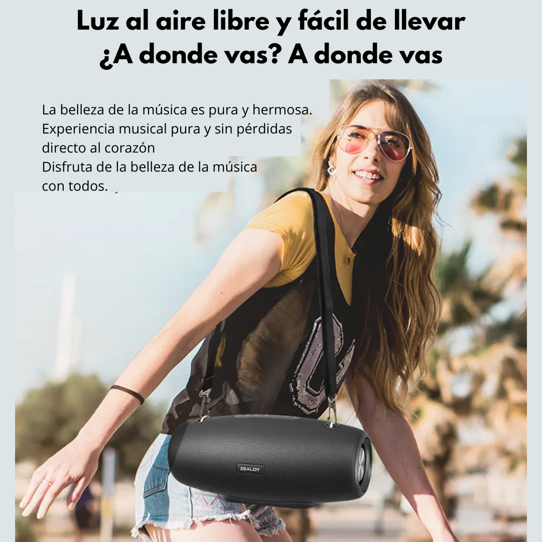 PARLANTE BLUETOOTH SUPER BASS 70W SUBWOOFER SONIDO POTENTE LIDIMI S600 - 6