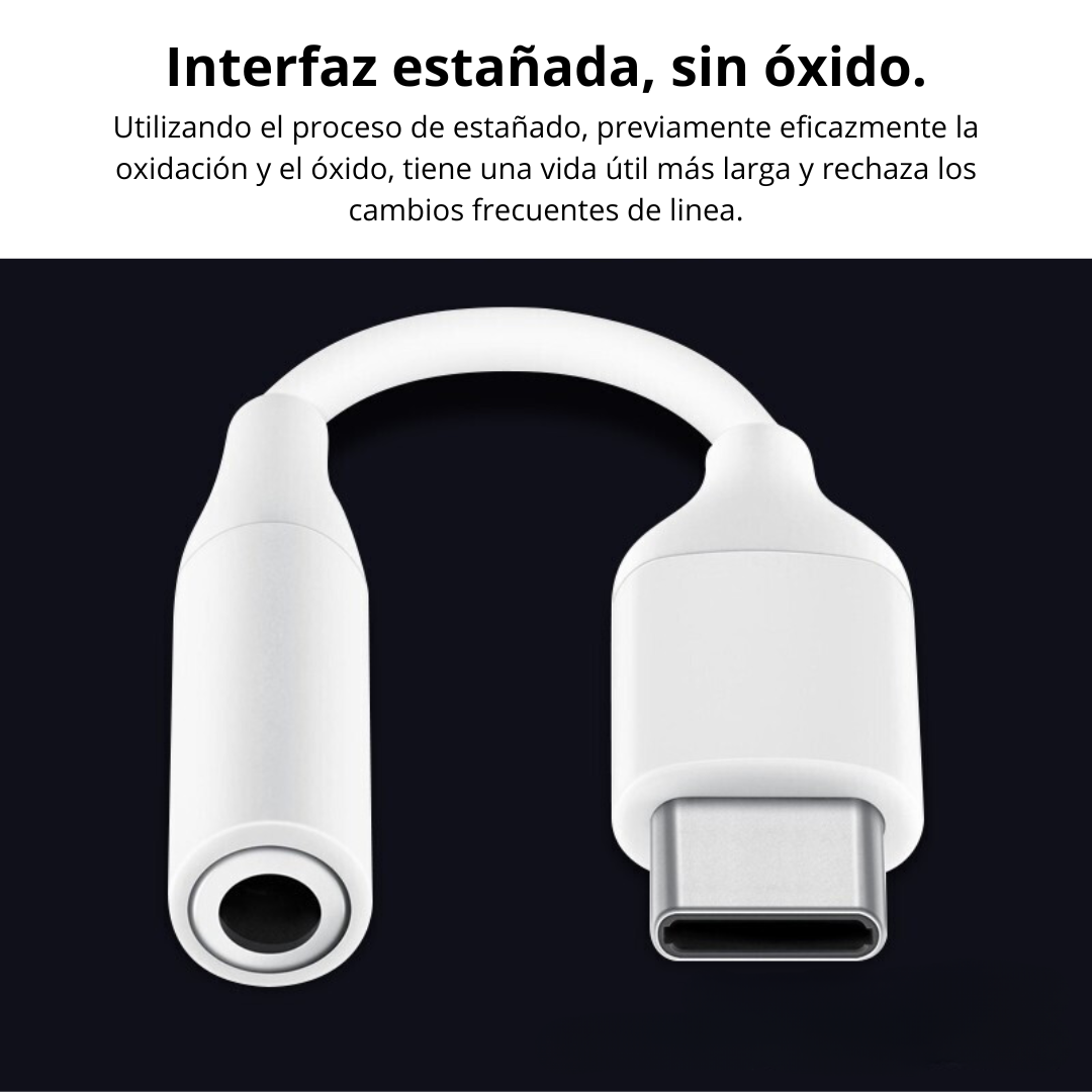ADAPTADOR DE AUDIO BOSSNEY USB TIPO C A JACK 3.5 MM CALIDAD BS-H9527C - 5